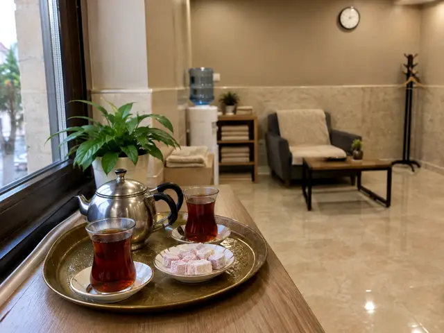 Çay servisi hazır bekleme salonu — Şehremini, Masaj Salonun